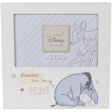 Disney Fotorahmen mit I-Aah aus Winnie Puuh aus der Serie „Magical Beginnings“, mit englischer Aufschrift „Forever In My Heart“, aus mitteldichter Faserplatte, 10 x 15 cm