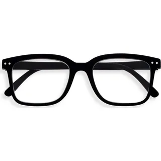 IZIPIZI Reading Shape L Black Lesebrille für Altersweitsichtige in rechteckiges Übermaß Form, universelles Unisex-Modell, Dioptrie: +2.5, LMSLC01_25