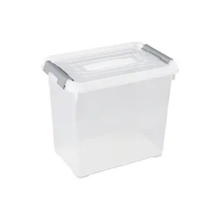 Curver 243859 Aufbewahrungsbox HANDY stapelbar (L x B x H) 294 x 194 x 254 mm Transparent, Silber 1