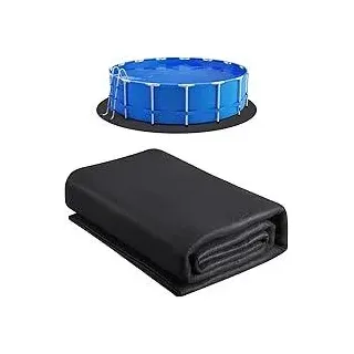 VEVOR Poolunterlage, 6,4 m, Bodenplane für oberirdische Schwimmbecken, extra Dicke Bodenschutzplane, Aufstellpool Poolmatte aus Geotextilmaterial, verlängert die Lebensdauer der Folie