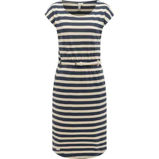 Shirtkleid RAGWEAR "Sommerkleid Lilithe YOUMODO", Damen, Gr. XS, N-Gr, blau (navy26), Obermaterial: 50% Baumwolle CO. 50% Modal CMD., Kleider Shirtkleid