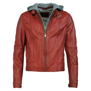 Lederjacke JCC "Lederjacke 31024030", Damen, Gr. 36, rot, Obermaterial: 100% Lammleder LEL. Futter: 70% Baumwolle CO. 30% Polyester PES., Jacken Lederjacke