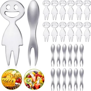24 Stücke Maiskolbenhalter Edelstahl Maiskolben Spieße Maishalter Set mit Aufbewahrungsbox Halter für Maiskolben BBQ Zuckermais Obst Haus Kochen Gabel