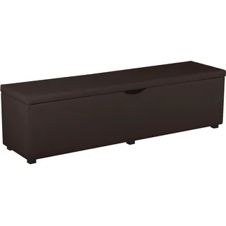 Hockerbank HOME AFFAIRE "Standard", braun, B:120cm H:42cm T:40cm, Struktur fein (100% Polyester) für Bett »Classico«, »Piazza«, »Premium« und »Vega«;Struktur (100% Polyester) für Bett »Crato« und »Lucina«;Struktur (60% Baumwolle, 40% Leinen) für Bett »Kiss«;Kunstleder für Bett »Natura«;Struktur (100% Polyester) für Bett »Nordica«, Hocker, Hockerbank, Breite 120cm oder 160cm, auch als Garderobenbank oder Bettbank