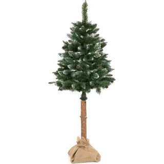 Moritz Weihnachtsbaum künstlich 180 cm mit Schnee Schnellaufbau Stecksystem Tannenbaum kaukasische Tanne Unecht naturgetreu mit Ständer
