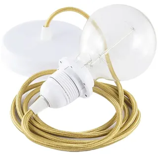 Creative Cables Rm05 2 M Hängeleuchte Pendel Für Lampenschirm - Gold / White - One Size