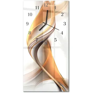 Tulup Wanduhr 30,0 cm 30x60 Beige/Orange