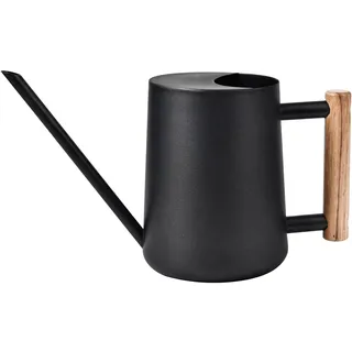 IMEEA Gießkanne Klein 1L Gießkanne Edelstahl Indoor & Outdoor Giesskanne mit langem Auslauf Bewässerung Zimmerpflanzen Bonsai Sukkulenten Blumen & Garten(Schwarz)