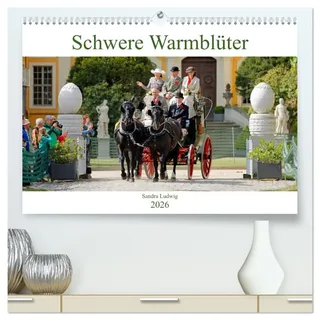 Calvendo Schwere Warmblüter 2026 (hochwertiger Premium Wandkalender 2026 DIN A2 quer), Kunstdruck in Hochglanz: Faszination Schweres Warmblut in zwölf schönen Monatsbildern! (CALVENDO Tiere)