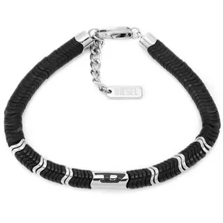 Diesel D Logo Armband Silberfarben Edelstahl DX1572931