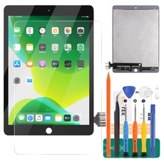 Für iPad Pro 9.7 2016 Generation A1673 A1674 A1675 LCD Display Touch Digitizer Glasscheibe Ersatzteile Kit (Schwarz)
