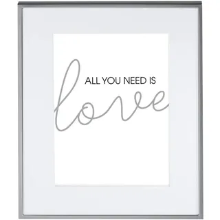 Hama Line 13x18 cm, Metall-Portraitrahmen mit Passepartout