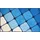 Badteppich Shanga Blau 100 60