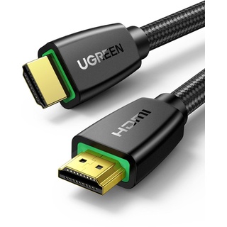 UGREEN HDMI Kabel 4K 60Hz UHD 2.0 HDMI ARC Kabel HDR 3D High Speed 18Gbps mit Ethernet vergoldet kompatibel mit TV Fernseher, Monitor, Blu-ray, PS5/PS4/PS3, Xbox Series S, Soundbar(0.5M