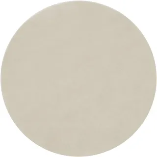 tectake Kurzflorteppich Soft Zone,rutschfeste Unterseite,beige , Textil , Rund , 120x120 cm , Teppiche und Böden, Teppiche