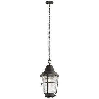 Elstead Lighting AUßENHÄNGELEUCHTE , Zinkfarben , Metall, Glas , 55.2 cm , Grüner Punkt, RoHS , höhenverstellbar , Lampen & Leuchten, Leuchtenserien
