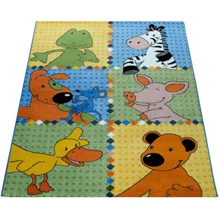 Paco Home Kinderteppich 160/230 cm Die Lieben Sieben 733 , Multicolor , Textil , Rechteckig , 160x230 cm , strapazierfähig, für Fußbodenheizung geeignet , Teppiche und Böden, Teppiche, Kinderteppiche