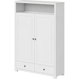OTTO home »Gotland! Home Office Schrank, Mehrzweckschrank, Büroschrank« H/B/T ca. 180/125/40cm, mit Ausziehregal, Schublade, stabil + langlebig, Massivholz, made in EU,