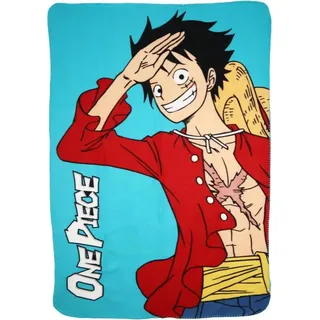 Anime One Piece Luffy Kinder Fleecedecke leichte Kuscheldecke 100x140 cm