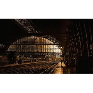 Aluminiumbild , Braun, Schwarz, Goldfarben , Metall, Kunststoff , 118x70 cm , einfache und schnelle Anbringung , Bilder & Rahmen, Bilder, Aluminium-Bilder