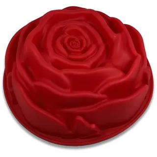 1 Stück Valentinstag Silikon Backformen Ø 24cm, FantasyDay Antihaftbeschichtet Silikon Kuchenform Muffinbackformen Brotbackform für Muffin Kuchen Pudding Torte - Hochwertige Silikonbackform Kastenform