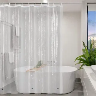 Durchsichtige Duschtür Vorhang wasserdicht 120x200 cm - Transparent