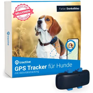 tractive GPS Tracker für Hunde - Set dunkelblau