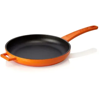 LAVA Brat- Servierpfanne aus emailliertem Gusseisen Orange ØxH: 21 x 3,5 cm - Orange