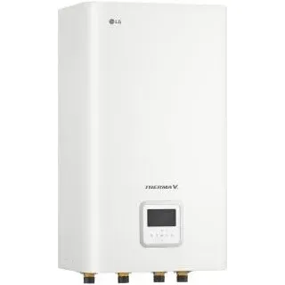 LG Therma V R290 Hydrobox Inneneinheit inkl. Heizstab (3x3kW) 400V/50Hz 490x850x315mm Weiß HN1639HC.NK0 - Weiß