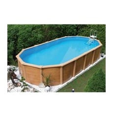 KWAD Stahlwand-Pool »Supreme Set«, 7,3x3,7x1,32 m - braun