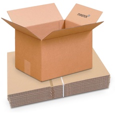 Master'in - Kisten aus Karton mit einwelliger Kannelierung, Braun, 310 x 220 x 200 mm, 20 Stück