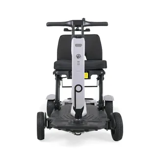Prophete SM4 Kompakt Elektromobil – Faltbarer 4-Rad E-Scooter mit 250W Motor, 2X 24V/6Ah Li-Ion Akku, bis 20 km Reichweite, LED-Licht, PU-Vollgummireifen, 120 kg Belastung, 4-Radlenkung(Grau)