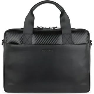 Bugatti Aktentasche "COMET BAGS", echt Leder, schwarz,