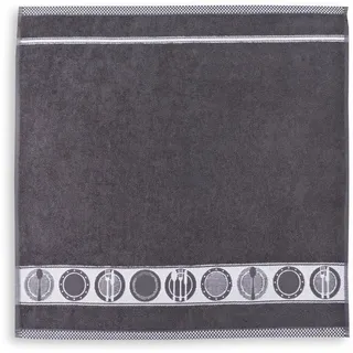 Kracht seit 1810 Geschirrtuch Teller 50 x cm Baumwolle Grau Anthrazit
