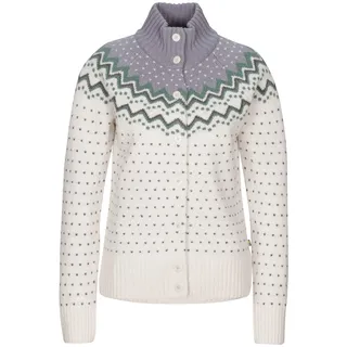 Fjällräven övik Knit Cardigan W Damen - Wolljacke - weiß|grau