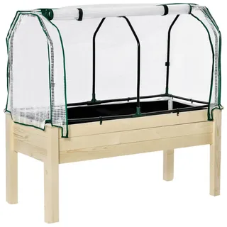 Outsunny Hochbeet 121 x 55 x 117 cm Fichtefarben