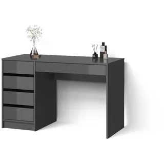 livinity Schminktisch Livinity® Imola Anthrazit 120 cm, Model 52364 - Grau