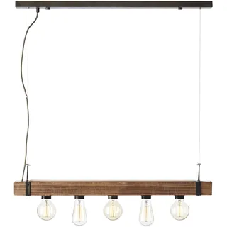 Brilliant Woodhill 5-flg. 80 cm eckig schwarz Holz