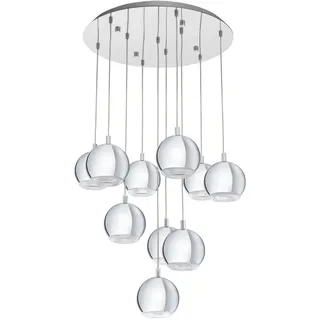 EGLO Conessa 10-flg. 58 cm kugelförmig silber