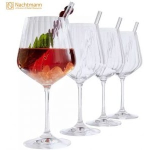 4x Nachtmann &#8220;Tastes Good&#8221; Gin &amp;Tonic Gläser + 4x Glastrinkhalme + Reinigungsbürste um 19,99 € statt 30,11 €