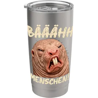 Nacktmull Ich Hasse Menschen Igitt Leute Bäähhh Menschen Doppelwandiger Edelstahl-Thermobecher