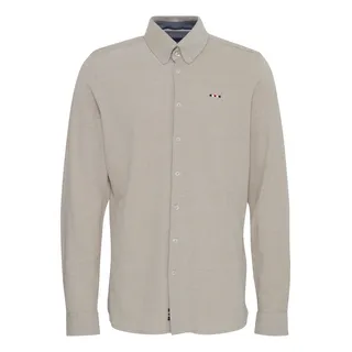 Langarmhemd FQ1924 "Langarmhemd FQSteven", Herren, Gr. 3XL, N-Gr, beige (crockery), Obermaterial: 100% Baumwolle CO., Hemden Langarmhemd