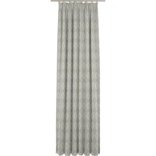 Vorhang ADAM "Romantic Puligny Light" Gr. 4, grau (hellgrau), B:145cm H:245cm, Jacquard, Baumwolle (Bio-Baumwolle), Gardinen, Vorhang, aus 100% Bio-Baumwolle
