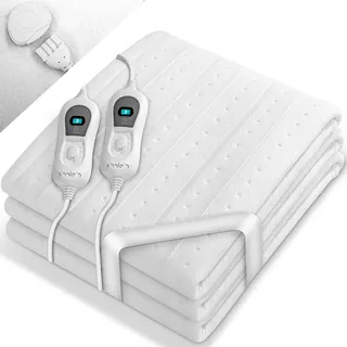 sinnlein Heizdecke mit Abschaltautomatik 160 x 140 cm Weiß