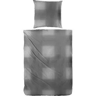 Primera Grazia kariert Baumwolle Grau 135 x 200 cm + 2 x 80 x 80 cm