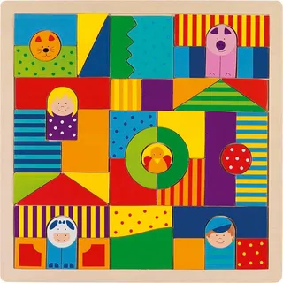 goki 58659 Legespiel Bauernhof, bunt (1 Stück) - Bunt