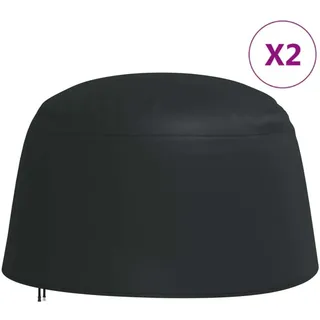 Abdeckungen für Hängesessel 2 Stk. Ø 190x115cm 420D Oxford - Schwarz