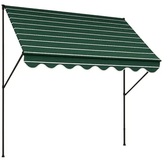 Angerer Klemmmarkise Exklusiv 150 x 300 cm grün