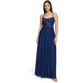 Vera Mont Abendkleid Glitzer-Look Dunkelblau/Grau 36