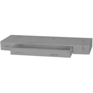 MCW Wandregal Grau , Holz , 80x8x25 cm , Wohnzimmer, Regale, Wandboards